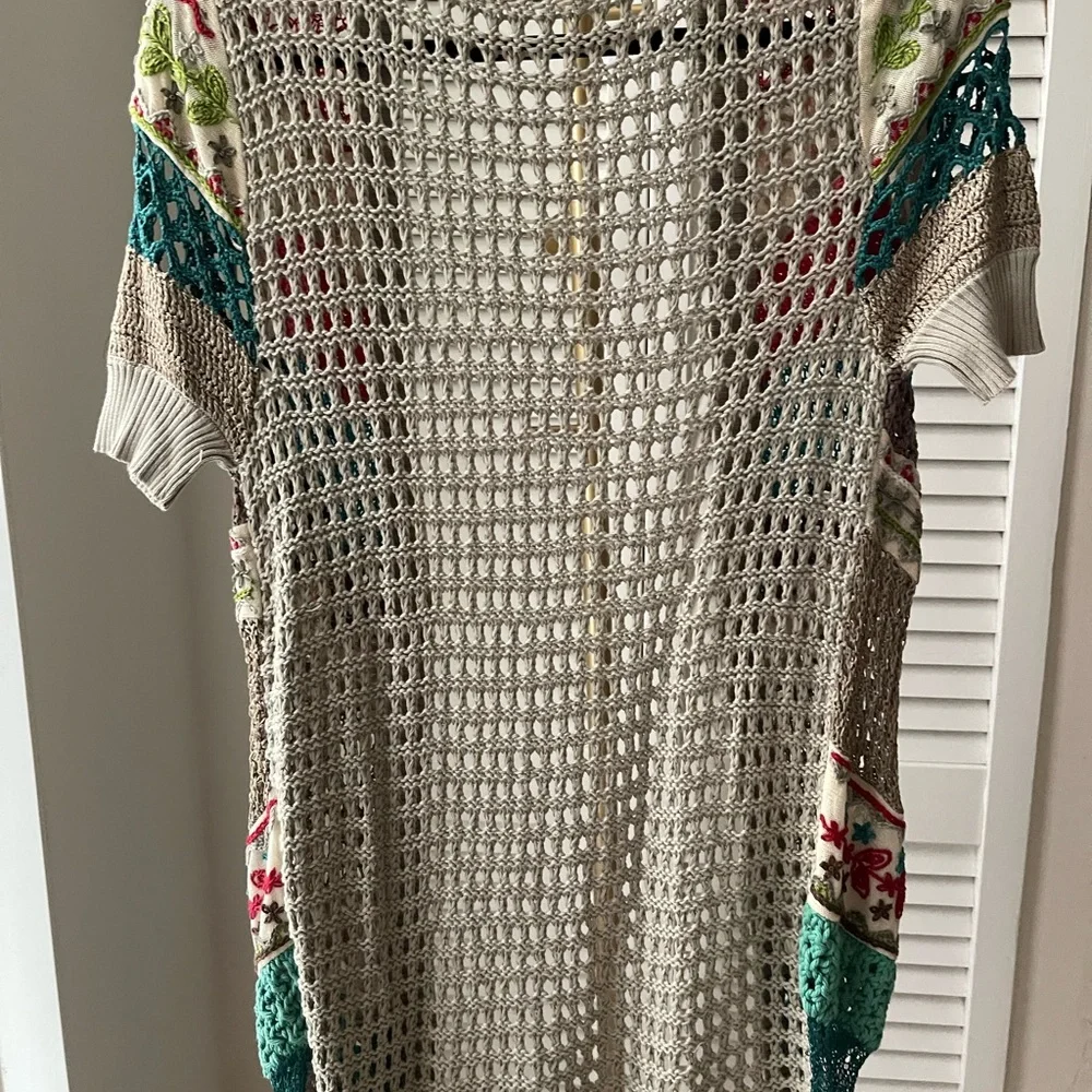 Nanette Lepore Multicolor Crochet Cardigan - Picture 6 of 9